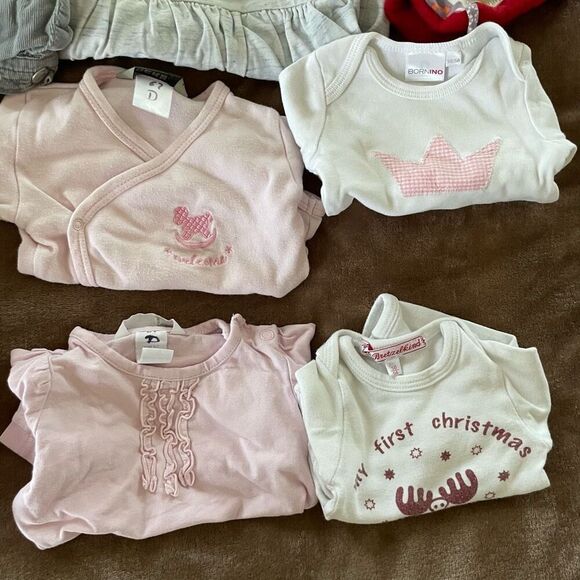 Lot of 13 Items Baby Girls Fall/ Winter Clothing Size 0-3 Months - Picture 8 of 11